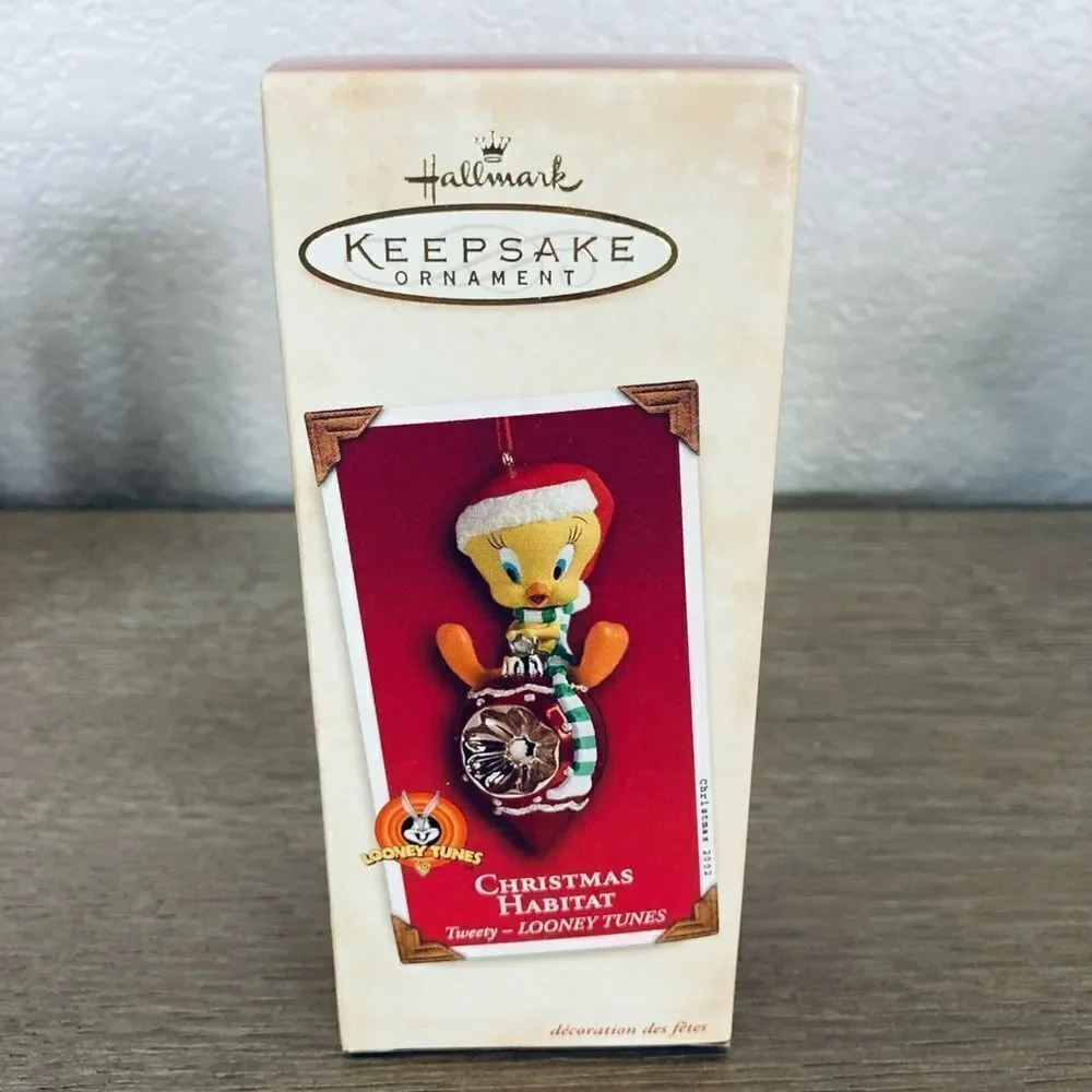 Hallmark Tweety Bird Bugs Bunny Looney Tunes Christmas Ornaments Lot
